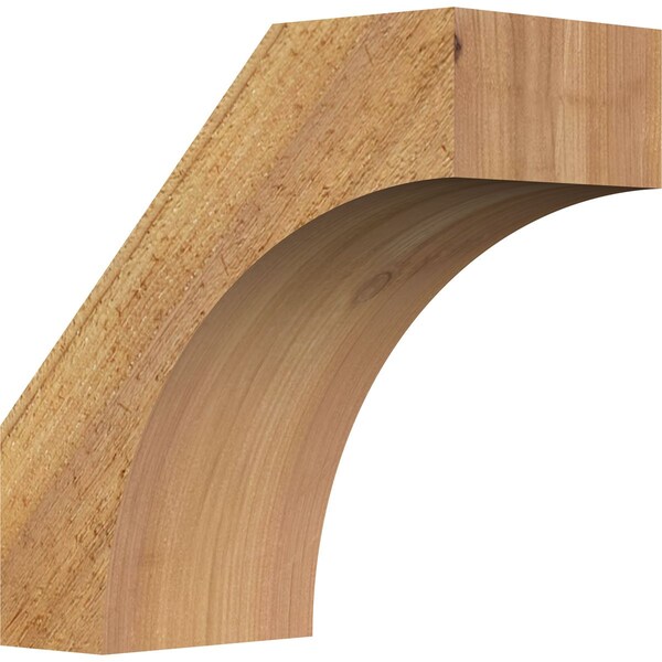 Ekena Millwork 4"W x 8"D x 8"H Westlake Rough Sawn Knee Brace, Western Red Cedar BRC04X08X08WTL00RWR - main